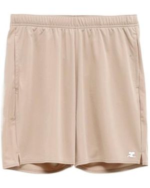 Courreges Appliqu Logo Track Shorts - Natural