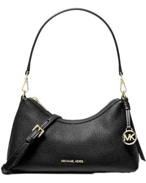 Michael Kors Sammy Small Pebbled Leather Convertible Crossbody Bag - Black