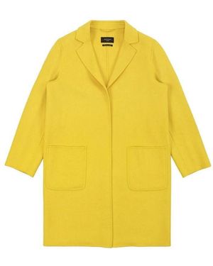 Weekend by Maxmara Lapel Coat - Yellow
