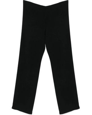 Dries Van Noten Elastic Waist Casual Pants - Black