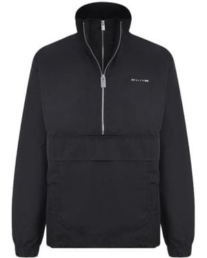 1017 ALYX 9SM Logo Plaque High-Neck Windbreaker - Blue
