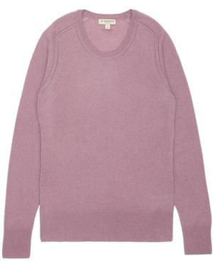 Burberry Logo Knitted Pullover - Purple