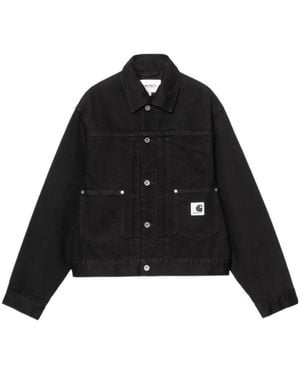 Carhartt Long-Sleeved Denim Jacket - Black