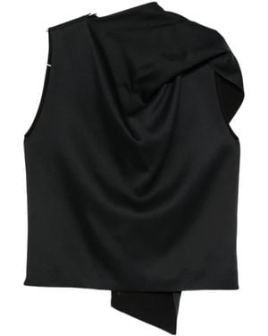 KHAITE Asymmetrical Tops - Black