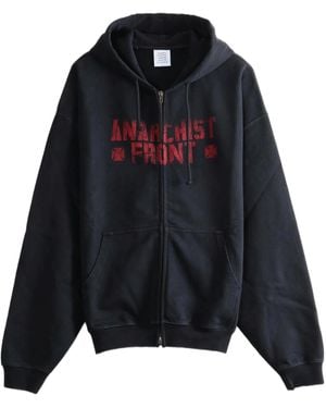 Vetements Long-Sleeve Sweatshirt - Black
