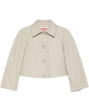 DIESEL Long Sleeve Buttoned Jacket - White