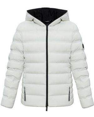 Moncler Hooded Short Down Jacket - Gray