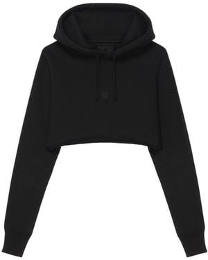 Givenchy Cropped Hoodie - Black