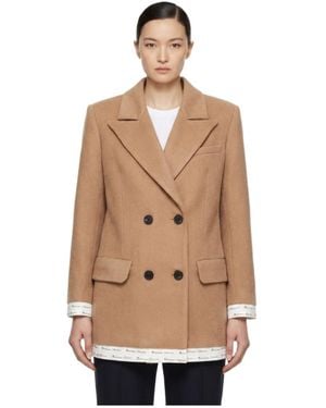 Marissa Chiara Double-Breasted Casual Jacket - Brown