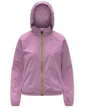 K-Way Zip-Up Hooded Jacket - Purple