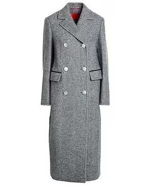 MAX&Co. Two-Tone Double-Breasted Coat - Gray