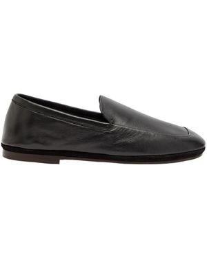 Lemaire Suede Loafers - Black
