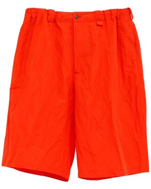 Willy Chavarria Toluca Elasticated-Waistband Shorts - Red