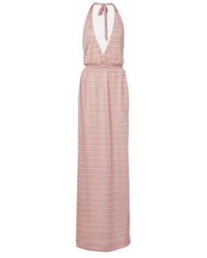 Melissa Odabash Mariah Lame Maxi Dress - Pink