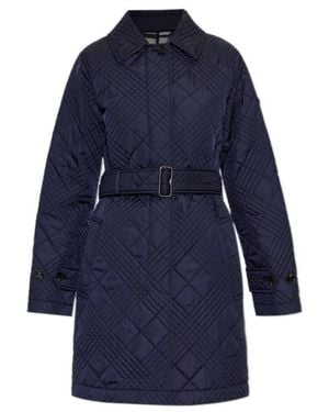 Burberry 'Darliston' Quilted Coat - Blue