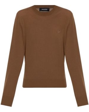 DSquared² D2 Turtleneck Knitted Pullover - Brown