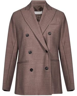 Antonelli Long-Sleeved Blazer - Brown