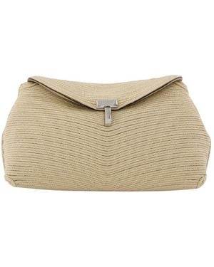 TOTEME Mini T-Lock Drawstring Clutch - Natural