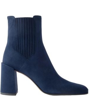 Gabriela Hearst Luke 90 Suede Ankle Boots - Blue
