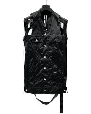 Rick Owens Logo Vest Casual Jacket - Black