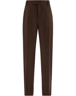 Ferragamo Belt Loop Casual Trousers - Brown