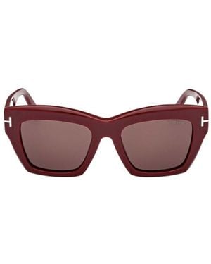 Tom Ford Eyewear Luna Square Frame Sunglasses - Purple