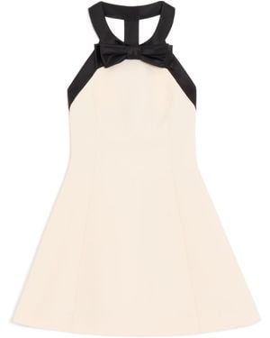 Valentino Crepe Couture Short Dress - Natural