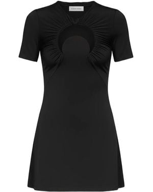 Marine Serre Moonlight Mini Dress - Black