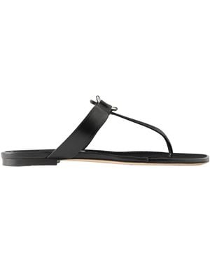Manolo Blahnik Minimalist Flip Flops - Brown