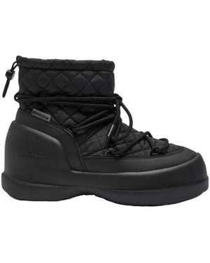 Moon Boot Quilted Nylon Snow Boots - Black
