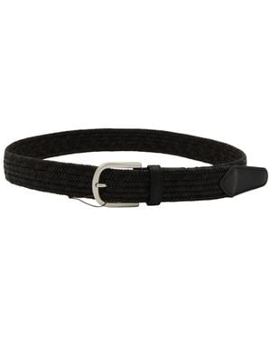 Canali Braided Belt - White