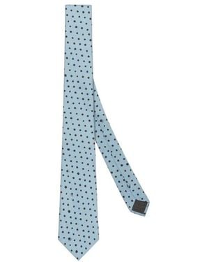 Fendi Falena Micro Dots Printed Tie - Blue