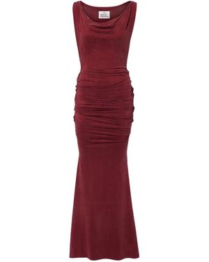 Vivienne Westwood Liz Draped Jersey Dress - Red
