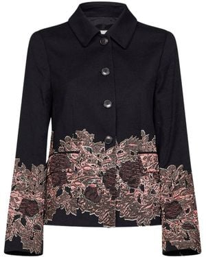 Dries Van Noten Long-Sleeve Blazer - Blue