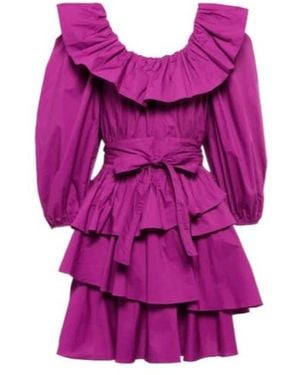 Ulla Johnson Long Sleeve Dress - Purple