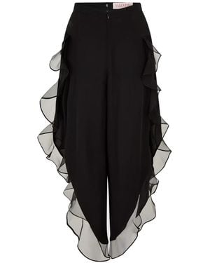 Valentino Georgette Balloon Pants - Black