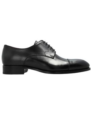 Brioni Classic Oxford Lace-Up Shoes - Black