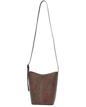 Etro Paisley-Print Shoulder Bag - White
