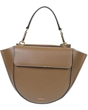 Wandler Logo Printed Shoulder Bag - Brown