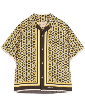 Valentino Bulles Royales Short-Sleeved Shirt - Metallic