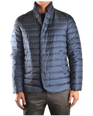 Armani Collezioni Logo Leisure Down Jacket - Blue