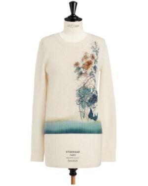 Dior Embroidered Jumper - White