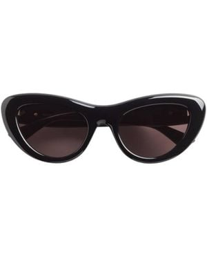 Bottega Veneta Eyewear Bombe Cat Eye Sunglasses - White