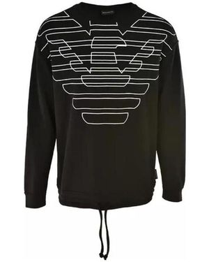 Emporio Armani Logo Long-Sleeved Jumper - Black