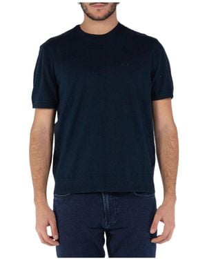 ARMANI EXCHANGE Short Sleeve Crewneck T-Shirt - Blue