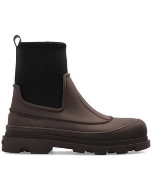 Moncler Round-Toe Short Boots - Black