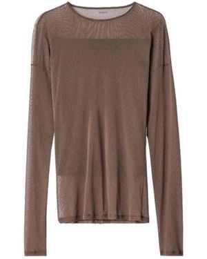 Lemaire Long-Sleeve Ballerina-Style Top - Brown