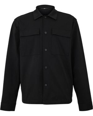 7 For All Mankind Long-Sleeved Casual Jacket - Black