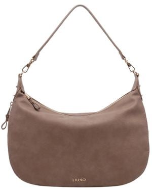Liu Jo Zipped Shoulder Bag - Brown