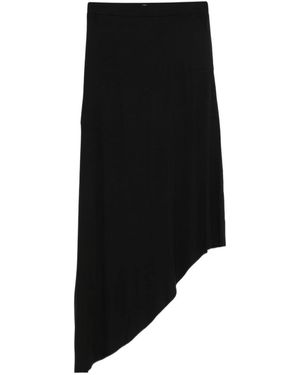 Frankie Shop Kitty Sheer Asymmetric Skirt - Black